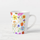 Tasse Latte Harmonie florale printanière (Droite)