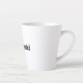 Tasse Latte Hashtag SKI APRES (Droite)