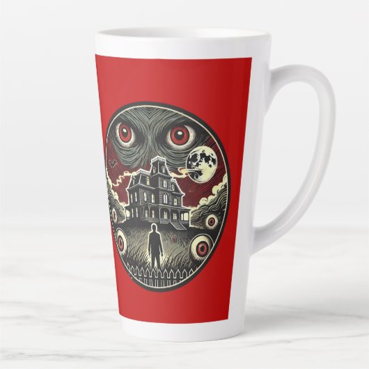 Tasse Latte Haunted Nightmares Halloween (Droite)