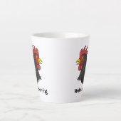 Tasse Latte Head de Black Rooster (Devant)