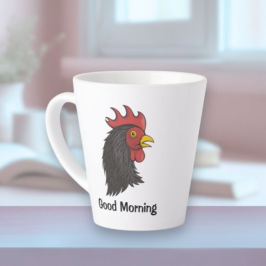 Tasse Latte Head de Black Rooster