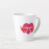 Tasse Latte Heart (Angle droit)