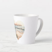 Tasse Latte Heart Ocean Beach (Angle droit)