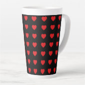 Tasse Latte Heart of Hearts Latte Mug; Large/Small Available (Angle droit)