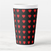Tasse Latte Heart of Hearts Latte Mug; Large/Small Available (Devant)
