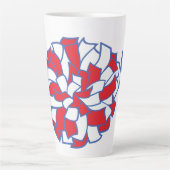 Tasse Latte Heartbeat Cheer Pom-Pom Graphic (Devant)