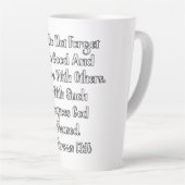 Tasse Latte Hebrews 13:16 Bible Verse (Angle droit)