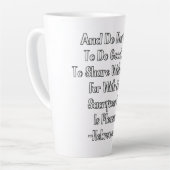 Tasse Latte Hebrews 13:16 Bible Verse (Angle gauche)