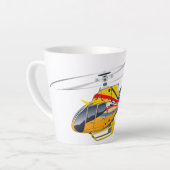 Tasse Latte Hélicoptère de dessin (Angle gauche)
