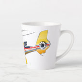 Tasse Latte Hélicoptère de dessin (Droite)