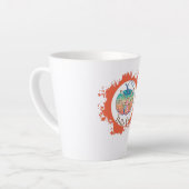 Tasse Latte Hello Fall - Whimsical Citrouille Design (Angle gauche)