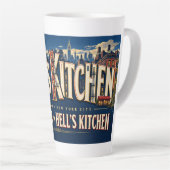Tasse Latte Hell's Kitchen Manhattan NYC (Angle droit)