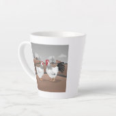 Tasse Latte Hen & Rooster (Angle gauche)