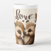 Tasse Latte Hérisson amoureux (Devant)
