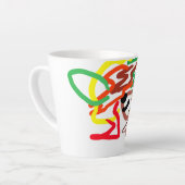 Tasse Latte Hérisson Automne (Angle gauche)