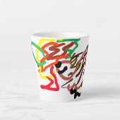 Tasse Latte Hérisson Automne (Devant)