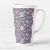 Tasse Latte hérisson et fleurs motif (Droite)