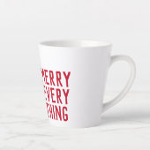 Tasse Latte Hérisson géant Joyeux Noël (Droite)