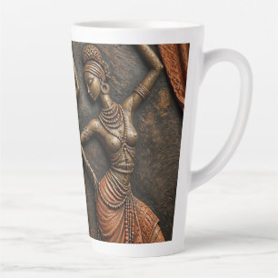 Tasse Latte Héritage tribal africain Art sculpté