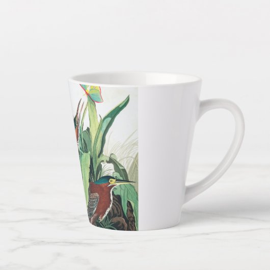 Tasse Latte Heron vert par John James Audubon (Droite)