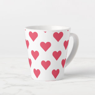 Tasse Latte Herz ♥ Coeur ♥ Herzen ♥ Coeurs rose-blanc