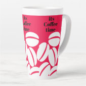 Tasse Latte heure du café (Angle droit)