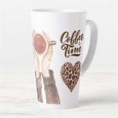 Tasse Latte Heure du café (Angle droit)
