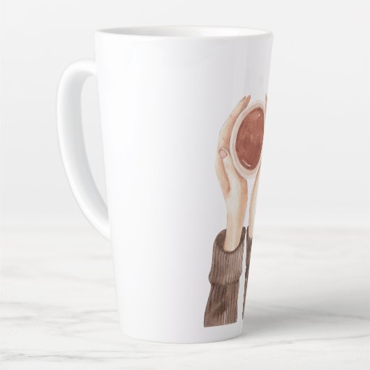 Tasse Latte Heure du café (Angle gauche)