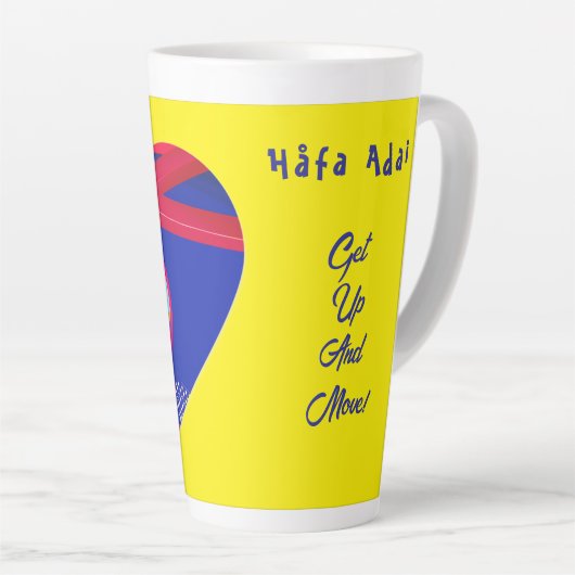 Tasse Latte Heure du café Guam (Angle droit)