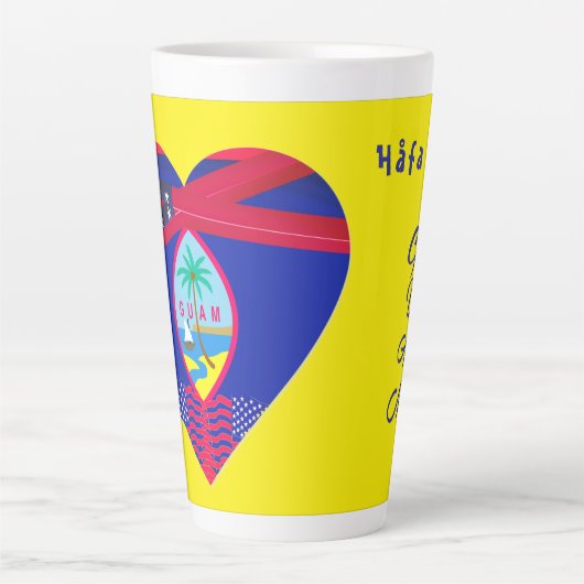 Tasse Latte Heure du café Guam (Devant)