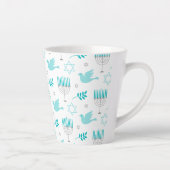 Tasse Latte Heureuse Hanoukka Modern Star De David Menorah (Droite)