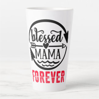 Tasse Latte Heureuse maman pour toujours