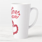 Tasse Latte Heureuse Sainte-Valentin   (Droite)