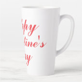Tasse Latte Heureuse Sainte-Valentin (Droite)