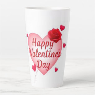 Tasse Latte Heureuse Sainte-Valentin