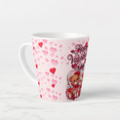 Tasse Latte Heureuse Sainte-Valentin Aimant Teddy Bear Couple (Angle gauche)