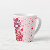 Tasse Latte Heureuse Sainte-Valentin Aimant Teddy Bear Couple (Angle droit)
