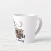 Tasse Latte Heureux | Camper d'Halloween | Sorcière Éffrayante (Angle droit)