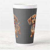 Tasse Latte Heureux chiot teckel (Devant)