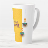 Tasse Latte Heureux Diwali (Angle droit)