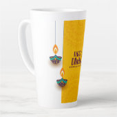 Tasse Latte Heureux Diwali (Angle gauche)