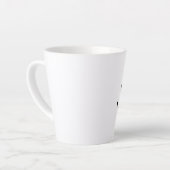 TASSE LATTE HEUREUX FENÊTRE DE VISAGE (Angle gauche)