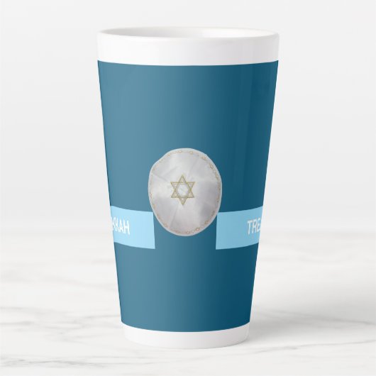 Tasse Latte HEUREUX HANOUKKA grand (Devant)