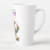 Tasse Latte Heureux Mardi Gras Alligator (Droite)