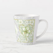 Tasse Latte Hibiscus & dentelle BLANC (Droite)