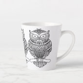 Tasse Latte - Hibou (350ml) (Droite)