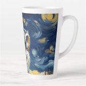 Tasse Latte Hibou Nuit Étoilée (Droite)