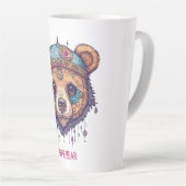 Tasse Latte Hippie Bear I (Angle droit)