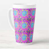 Tasse Latte Hippie Retro chill art de base (Angle gauche)