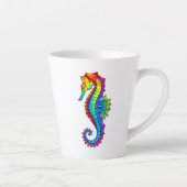 Tasse Latte Hippocampe polygonal arc-en-ciel (Droite)